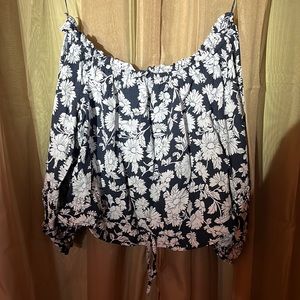 Floral off the shoulder top